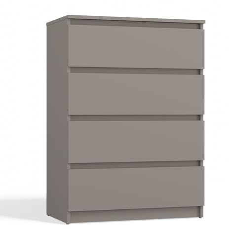 3E 3xE living.com Kommode:Vier Schubladen, Farbe: Ton