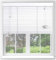 Ev Dekor White Wooden Venetian Blinds With String Design, 50mm Slats, Bathroom, Kitchen, Door, Window Blinds – 120 X 150cm