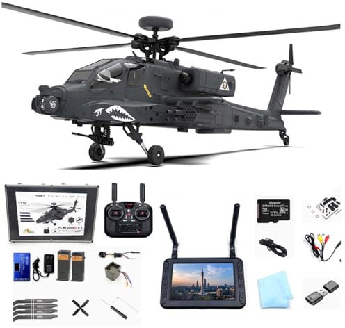 YGWXYYZJ RC Helicopter for Adult, 6CH RC Electric Airplane with Camera Control GPS, 2.4G Remote Control Aircraft Model with Dual-Axis Co-Drive Flybarless Toys Gift for Adults(With Camera)
