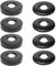 ZAHD 8 PCS Rosace Inox Robinet Arrondie Rosace Mitigeur Douche Noir Rosace Radiateur Plate Rosace Mitigeur Douche en Acier Inoxydable Cache Tuyau Plomberie Acier Inoxydable pour Robinets Douche (8)