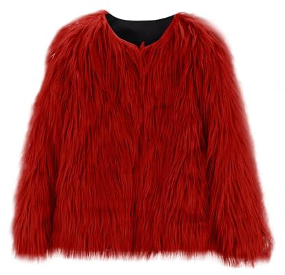 Baby Girls Faux Fur Coat Winter Crewneck Padded Jackets Warm Fleece Cardigans Outwear Kids Solid Colour Outerwear Clothes B-62