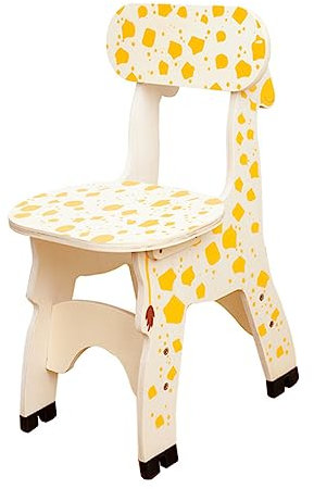 CIYODO Giraffenstuhl Holz Kinderstuhl Mit Rückenlehne Für Sitzhilfe Kindermöbelhocker