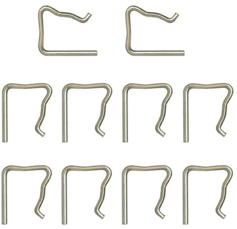 GIONAR 10pcs Injector Leak Off Retaining Clips,Common Rail Diesel Fuel Leak Off Pipe Clips for Ford, Peugeot, Citroen, Renault, VW, Jaguar, 4S7Q9F524AB, 1982A4, 7701477442, 03L130447