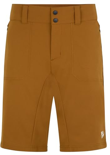 Ziener Herren NEKTOR X-Function Fahrrad-Shorts mit Innenhose - Mountainbike/Outdoor/Freizeit - atmungsaktiv,schnelltrocknend,gepolstert, Wood, 48