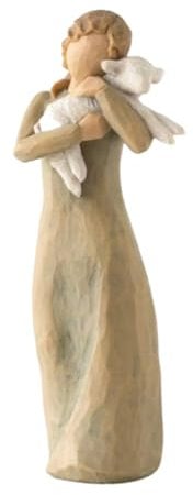 Krippenset Born Scene Willow-Tree Figur, Figuren Krippe Harz, Weihnachtskrippe mit Figuren, Figuren Weihnachtskrippe, Figuren Krippe Harz Heilige Familie, Dekoration (H-1 Stück)