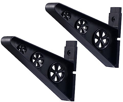 Toyvian Wandaufhänger Skateboard Stand Schirmständer im Innenbereich Anschlüsse montiert Wandrollenhalter Gleitbrett Skiwachs Aufbewahrung Wandhalterung Multi-Wandregal pp-Material Schwarz