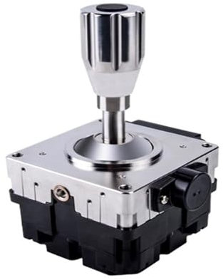BINGNU Joystick, 80A 2 s + 1 Bouton Amortisseur de Friction Hall Rocker, ti de poussée Marine Yacht Speedboat Rocker Handle Utilisé pour Le contrôle Industriel(12-28V Output RS422)