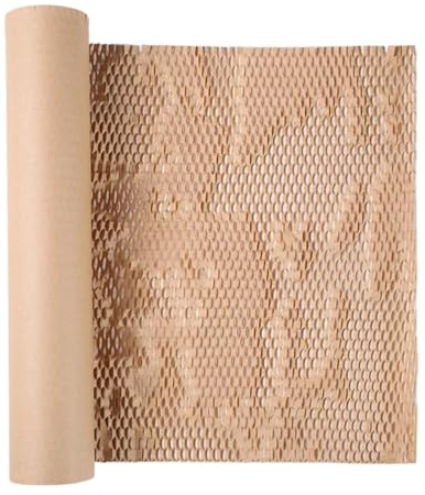 Rouleau de papier alvéolé 1 rouleau de papier d'emballage alvéolé for déménagement, expédition, emballage cadeaux, fournitures bouquets(38cm*100m)