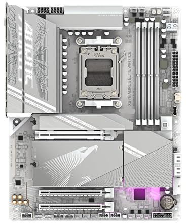 Carte mère Fit for GIGABYTE X870 AORUS Elite WIFI7 Glace ATX AMD DDR5 16+2+ / 4*M. Carte mère LAN .5GbE