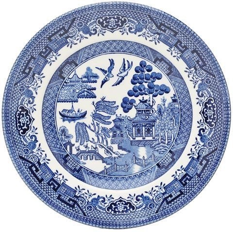 Churchill Blue Willow Plate 17cm (Set of 6)