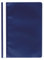 Exacompta 449207B 25er Pack Plastik-Schnellhefter. Aus PP-Folie für DIN A4 kaufmännische Heftung blau mit Beschriftungsstreifen Hefter Ideal für Büro und Schule