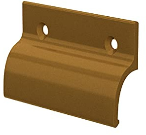 MS Beschläge® Balkontürgriff Terassentürgriff Ziehgriff aus Aluminium (Gold eloxiert)