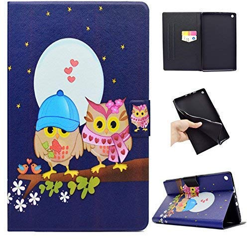 Amazon Fire HD 8 2018 2017 2016 Funda - Ultra Slim Función de Soporte Plegable Smart Cover Stand Case para All-New Fire HD 8 Tablet,Búho(Auto Sueño/Estela)