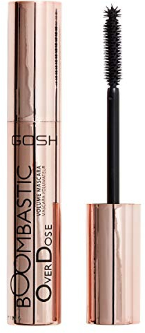 GOSH Boombastic Overdose Mascara für definierte & voluminöse Wimpern, langanhaltend & wasserfest, extra Volumen ohne Klumpen, parfümfrei, allergiezertifiziert & 100% vegan, 001 Extreme Black, 27 g
