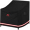 Turtle Life Housse de Chaise de Jardin, Jardin Housse de Fauteuil Imperméable, Housse de Protection pour Chaises Exterieur, Housse de Salon de Jardin, Noir, 79x94x76cm