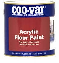 COO-VAR Acrylic Floor Paint Black 5L