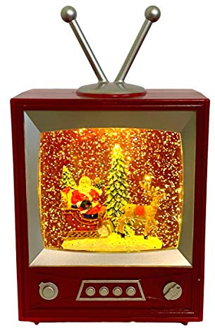 The San Francisco Spieluhr Weihnachtsmann im Spinnwasserfernsehen Schneekugel
