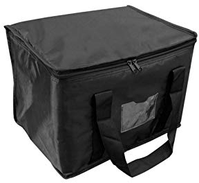 Pizza Isoliertasche Pizza-Liefertasche mit Oxford-Stoff, Wärmespeichertasche für Pizza, Takeaway, Restaurant, Picknick, Premium Black Lebensmittel-Liefertasche