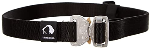 Tatonka Quick Release Stretch Belt 25mm - Gürtel mit Cobra-Schließe und elastischem Gurtband - Länge: 100 cm / Breite: 2,5 cm (silver)