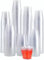 KAHEIGN 300 Pièces Verres à Liqueur En Plastique, 30ml Coupes à Dessert Rondes Apéritif Clair Gobelets De Service Réutilisables Pour Fête De Gelée Mousse Pudding Whisky (4,3 x 4cm)