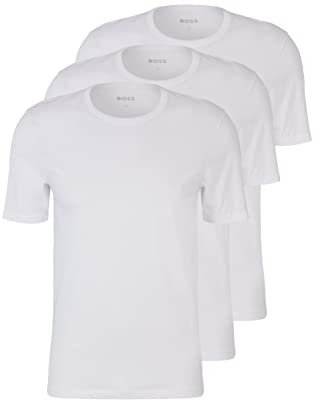 BOSS T-Shirt RN 3P Classic Camiseta, White 100, XXL para Hombre