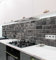 MyMaxxi Küchenrückwand Folie selbstklebend matt - einfache Montage ohne Bohren 0,4mm stark Versteift - Motiv Backsteinwand grau 60cm hoch - Spritzschutz Küche Klebefolie - Steine Mauer 220 x 60cm