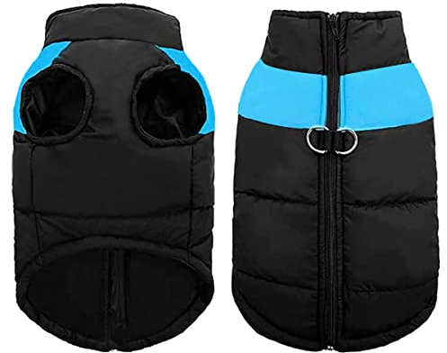 Hundemantel Winterjacke, Hundejacke wasserdichte Jacke, Haustier Hund Warm, Haustier Kleidung, Haustier Mantel, Gefütterter Brustschutz Hund Welpen Kleidung Weste Haustier Gepolsterte Weste(M)