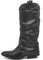 IF Fashion Scarpe Stivali Arricciati Da Donna Con Ghetta Risvolto 410-1 nero N.41
