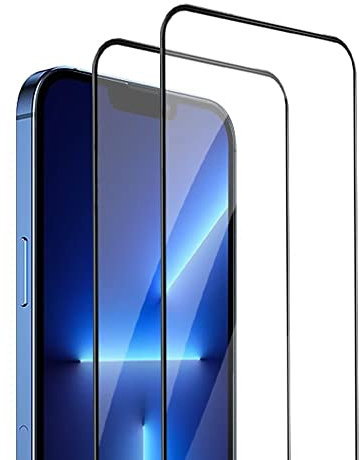 Topme 2 Piezas Protector de Pantalla de vidrio templado para Redmi Note 12 Pro+ 5G / Redmi Note12 ProPlus (6.67 Inches) Ultra HD Full Screen Screen Protector, No Bubbles - Negro