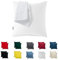 Kissenbezug 35x35 – Mikrofaser Oeko-TEX Zertifiziert – Weiß – 2er Set Kissenbezüge für Kissen 35 x 35 Weich & Atmungsaktiv – Kissenhülle Hypoallergen und Waschbar mit Verdecktem Reißverschluss
