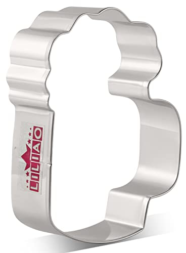 LILIAO Beer Mug Cookie Cutter, 2.5 Wide x 3.4 Tall x 1 Deep, Stainless Steel