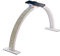 LED Table Lamp with Phone Holder - Adjustable Brightness Half Moon Nail Desk Light for Eyelash & Tattoo Artists