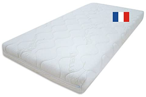 Easy Dort | Matelas 60x140 cm Climatisé Double Face | Hiver & Été | Frais & Chaud | Matelas Lit bébé Lit Enfant 60 x 140 cm | Épaisseur 10 cm | Bambou | Fabriqué en France