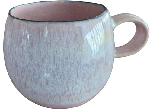 PintoCer - Taza con asa, Cerámica de Gres, Ideal para Café, Leche, Té y Chocolate, Apto para Lavavajillas y Microondas