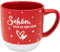 GRUSS & CO Tasse Motiv Schön | Kaffeetasse aus Steinzeug, 40 cl, Höhe 9,2 cm, Tasse mit Spruch, in Geschenk-Banderole | Geschenk Weihnachten, Wintertasse | 51161