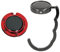 kwmobile Taschenhalter für Tisch - 2X Faltbare Antirutsch Handtaschenhalter Tisch Haken - Taschen Aufhänger - Geschenkidee Gadgets für Frauen - Taschenhaken Set in Schwarz Rot