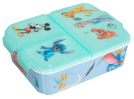 BRICOMIRAS Fiambrera infantil colegio, fiambrera infantil recreo, sandwichera infantil colegio ideal para el recreo, sandwichera merienda parque para niños y niñas (Mix2)