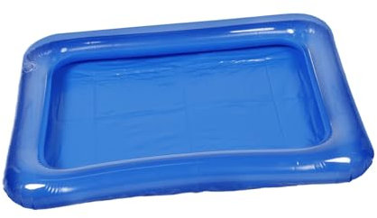 Vaguelly Ensemble De Jeu pour Poupées Jouets pour Garçons Et Filles Plateau De Jeu pour Sable Et Eau Mini Piscine Portable Jouet De Bain Rectangulaire pour Garçons Et Filles