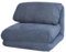 Mendler Schlafsessel HWC-E68, Schlafsofa Funktionssessel Klappsessel Relaxsessel, Stoff/Textil - hellblau
