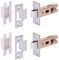 HANDLEZONE® 2 Pack 65mm (2 1/2 inch) Satin Stainless Steel Premium Tubular Mortice Latch, Catch - 45mm Backset, for Internal Timber Doors