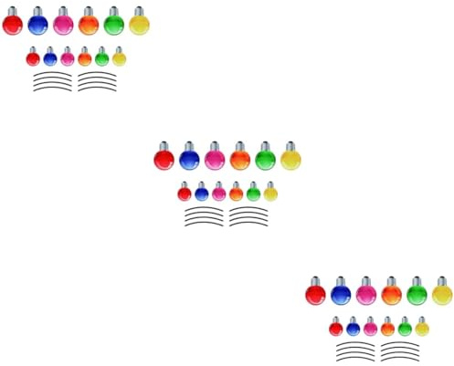 SOIMISS Lot De 3 Lampes Murales LED Réfléchissantes Rechargeables pour Voiture Guirlande Lumineuse LED Ampoule Gazebo Batterie Panneau À Pression PVC Souple