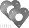Baoblaze 2x Birdhouse Metal Protection Plate, Nest Box Protection Plate, Protect Device Bird Nest Entrance Guard,