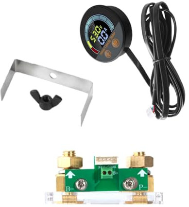 Corrente di Energia Pannello Meter Display Digitale Amperometro Voltmetro Multimetro DC8V-100V Monitor di Potenza