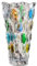 [AiiBowy] Jarrones de Cristal 23cm - Jarrón de Cristal Redondo Transparente - Jarrones Decorativos Modernos - Bohemio para Decoración Jarrón para Decoración del Hogar, Decoración de Mesa - Coloré#2