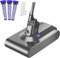 V8 Batteria di ricambio per Dyson, Powtree 6000 mAh per Dyson SV10, compatibile con V8 Absolute Animal Fluffy Motorhead esclusivo aspirapolvere manuale (1 tappo di protezione della batteria + 3 filtri
