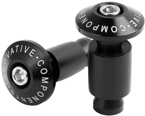 Premium Motorradlenkerendstopfen, Aluminium Cnc FüR Universelle Lenker Mit Einem Durchmesser Von 22mm (7/8 Zoll), Robuste Schutzfunktion,Schwarz – Zum Schutz Gegen Vibrationen ﻿