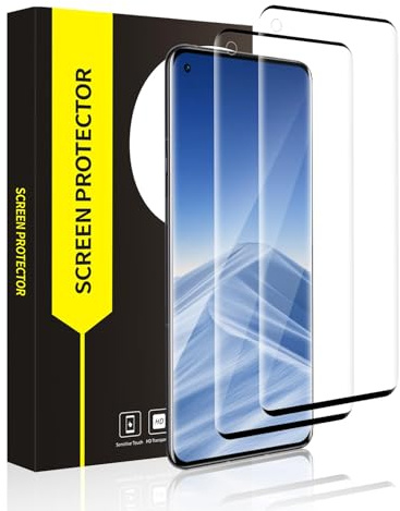 Carantee 2 Stück Schutzfolie für Panzerglas für Oneplus 8 Pro 5G, 3D-Volle Bedeckung Kristallklar Frei von Kratzern Oneplus 8 Pro Displayschutzfolie