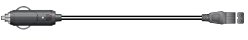 12V DC cooler box lead, 2.0m, bulk.