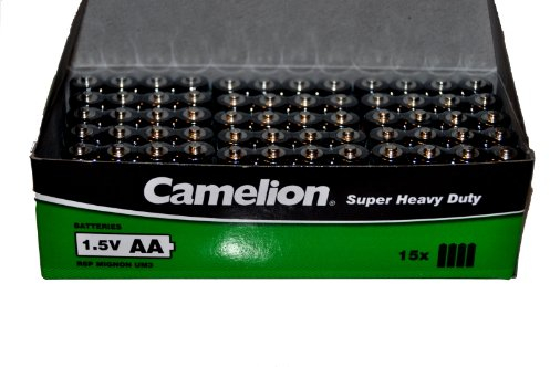 60x Camelion AA 1.5V Super Heavy Duty R6P Batterien