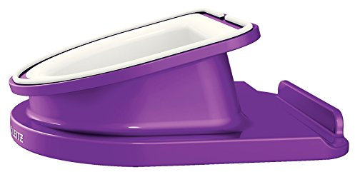 Leitz Rotating Desk Stand for iPad/tablet PC, Wow Range 62741062 - Purple